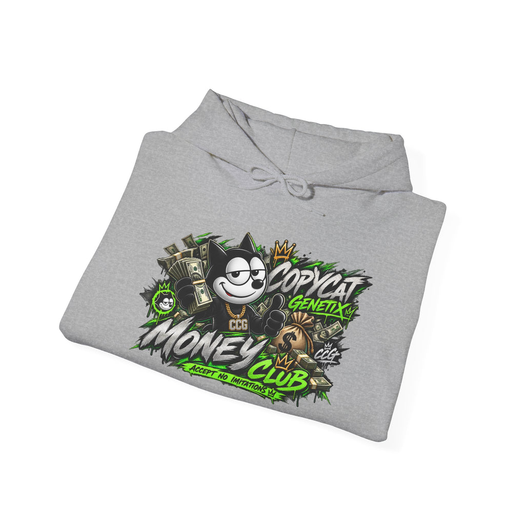 Money Club Hoodie — 'Copycat' Graphic Streetwear Pullover