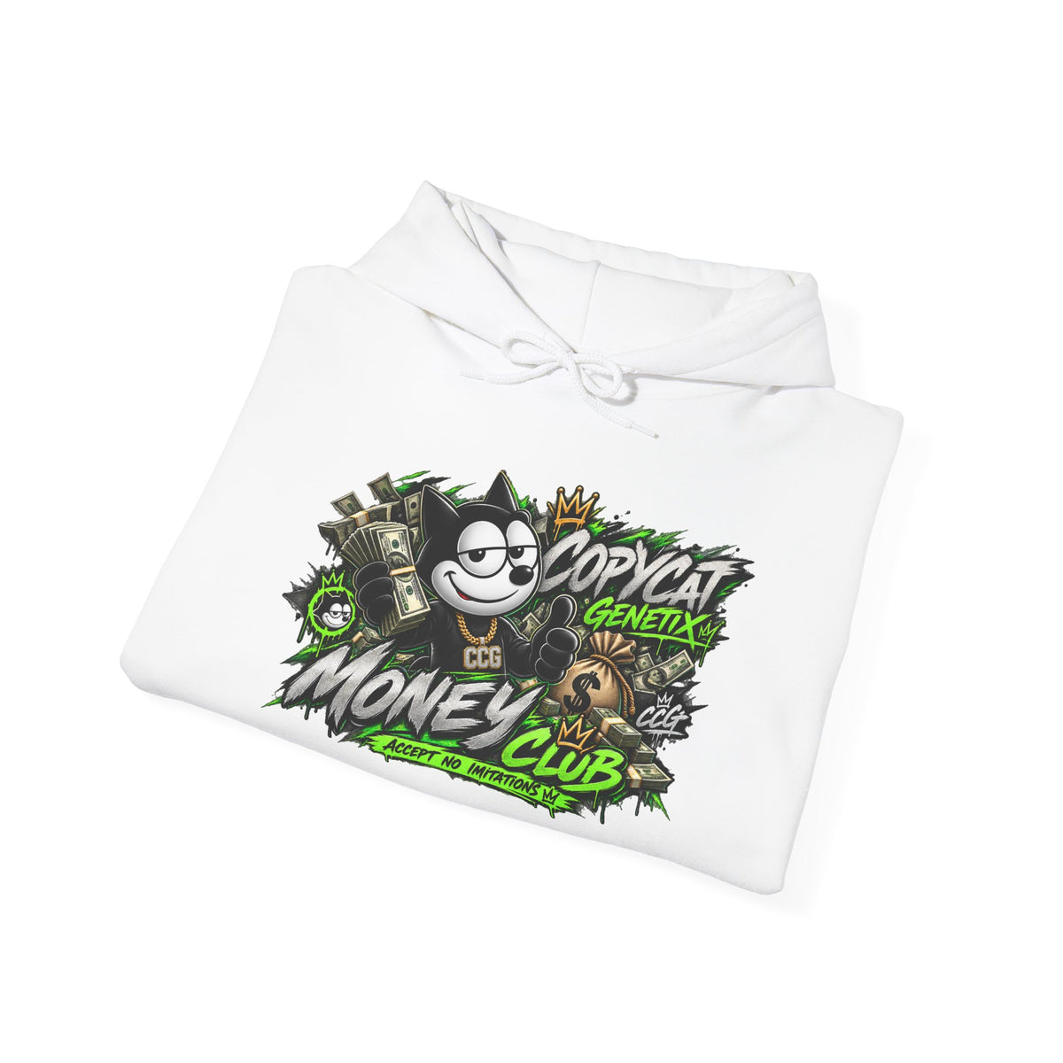 Money Club Hoodie — 'Copycat' Graphic Streetwear Pullover
