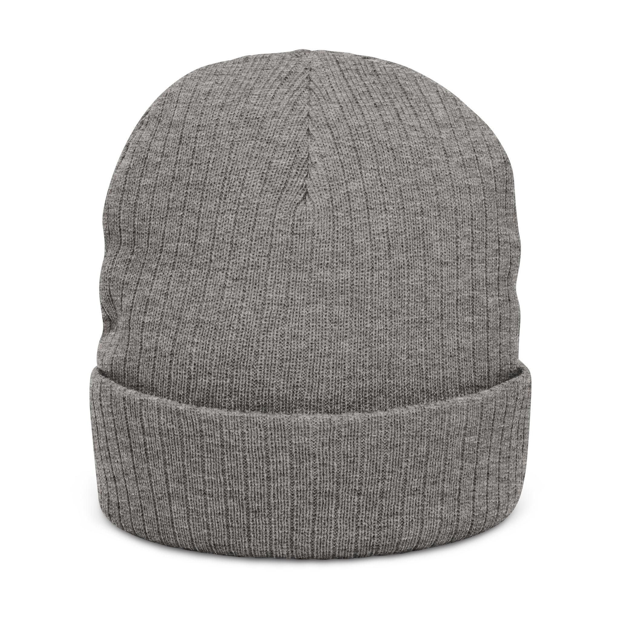 Embroidered 'Copycat' Ribbed Knit Beanie — Cozy Logo Winter Hat
