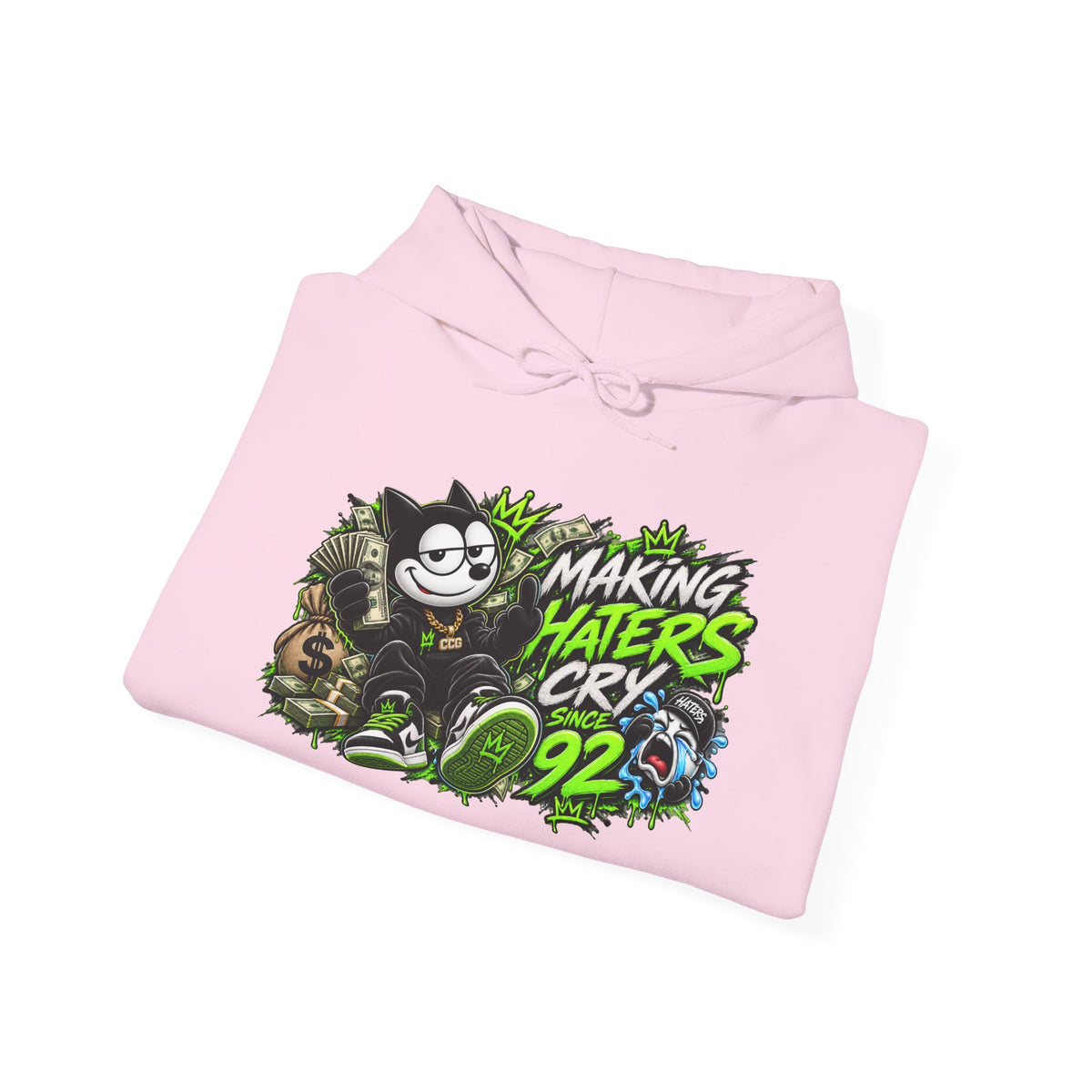 Making Haters Cry 92 Hoodie – Retro Cartoon Gaming Streetwear