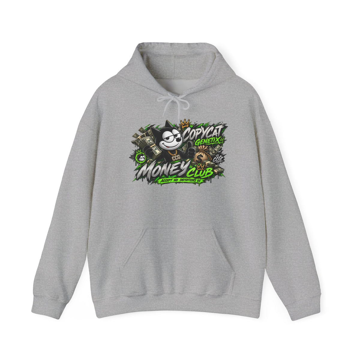 Money Club Hoodie — 'Copycat' Graphic Streetwear Pullover