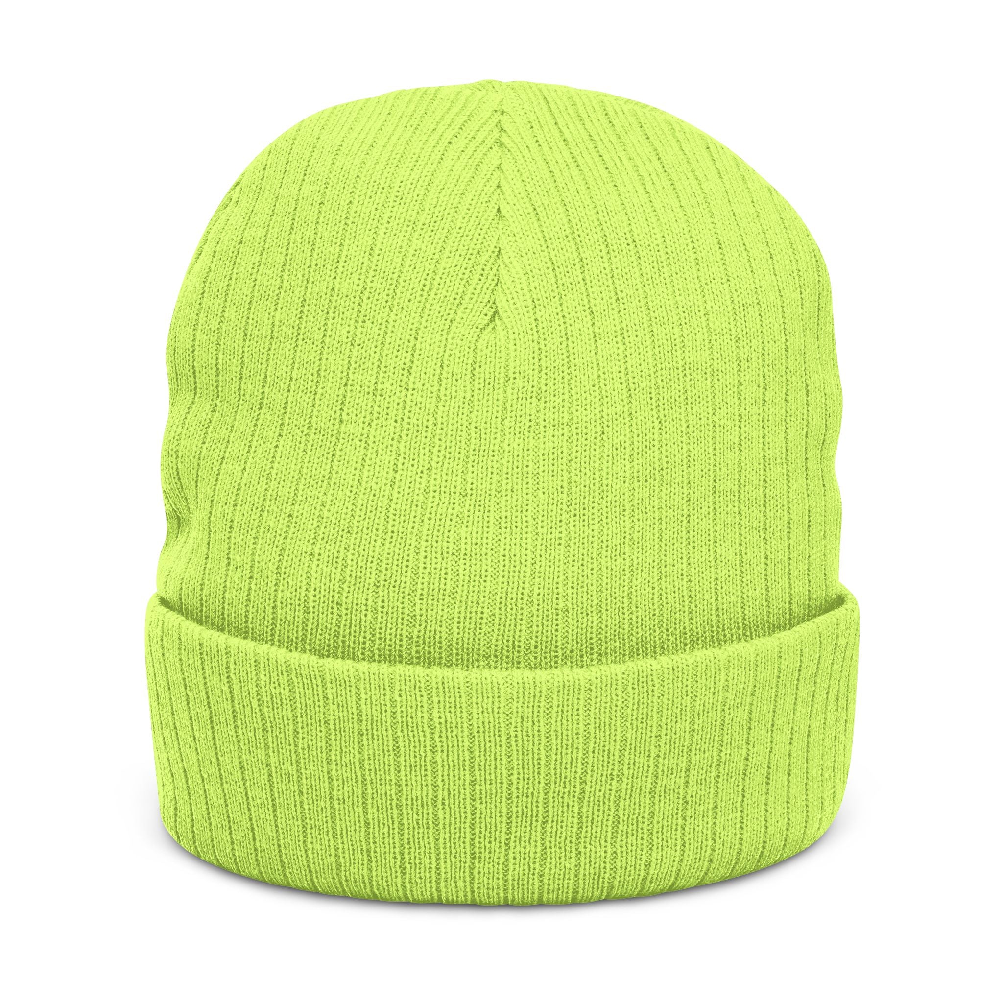 Embroidered 'Copycat' Ribbed Knit Beanie — Cozy Logo Winter Hat