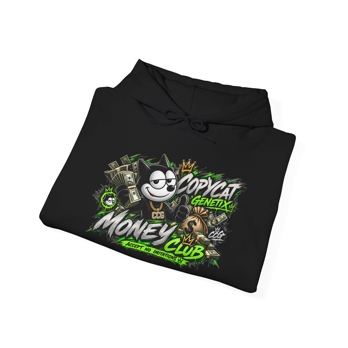 Money Club Hoodie — 'Copycat' Graphic Streetwear Pullover