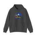 Copycat Skull Hoodie — Retro Neon Nightscape Graphic Hooded Sweatshirt