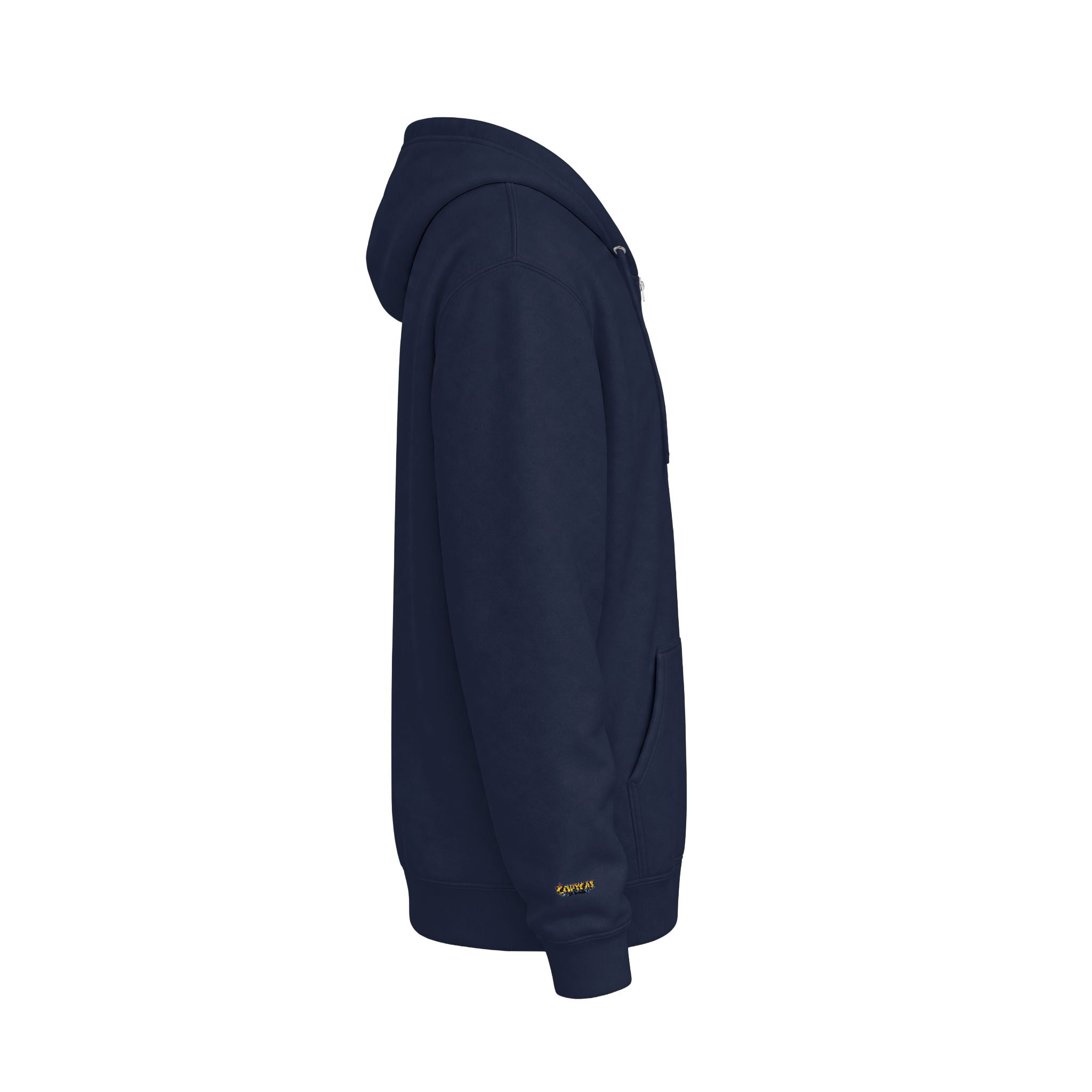 Zip Hoodie — Green Honeycomb Bee Logo Zip-Up