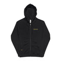 Zip Hoodie — Green Honeycomb Bee Logo Zip-Up