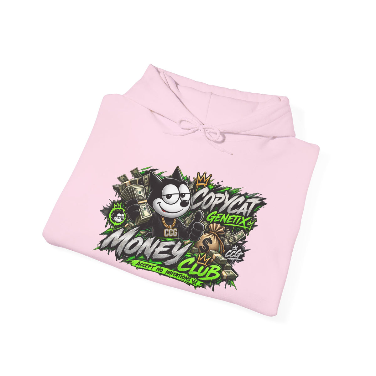 Money Club Hoodie — 'Copycat' Graphic Streetwear Pullover
