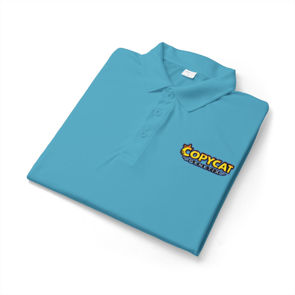 Embroidered 'COPYCAT' Logo Polo Shirt — Performance Sport Polo