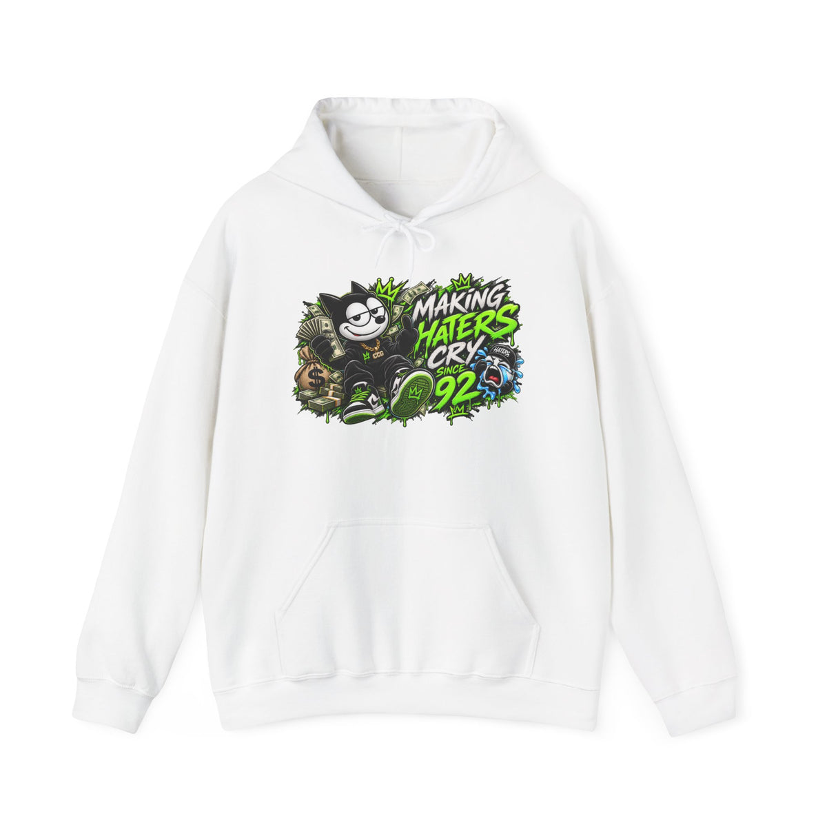Making Haters Cry 92 Hoodie – Retro Cartoon Gaming Streetwear