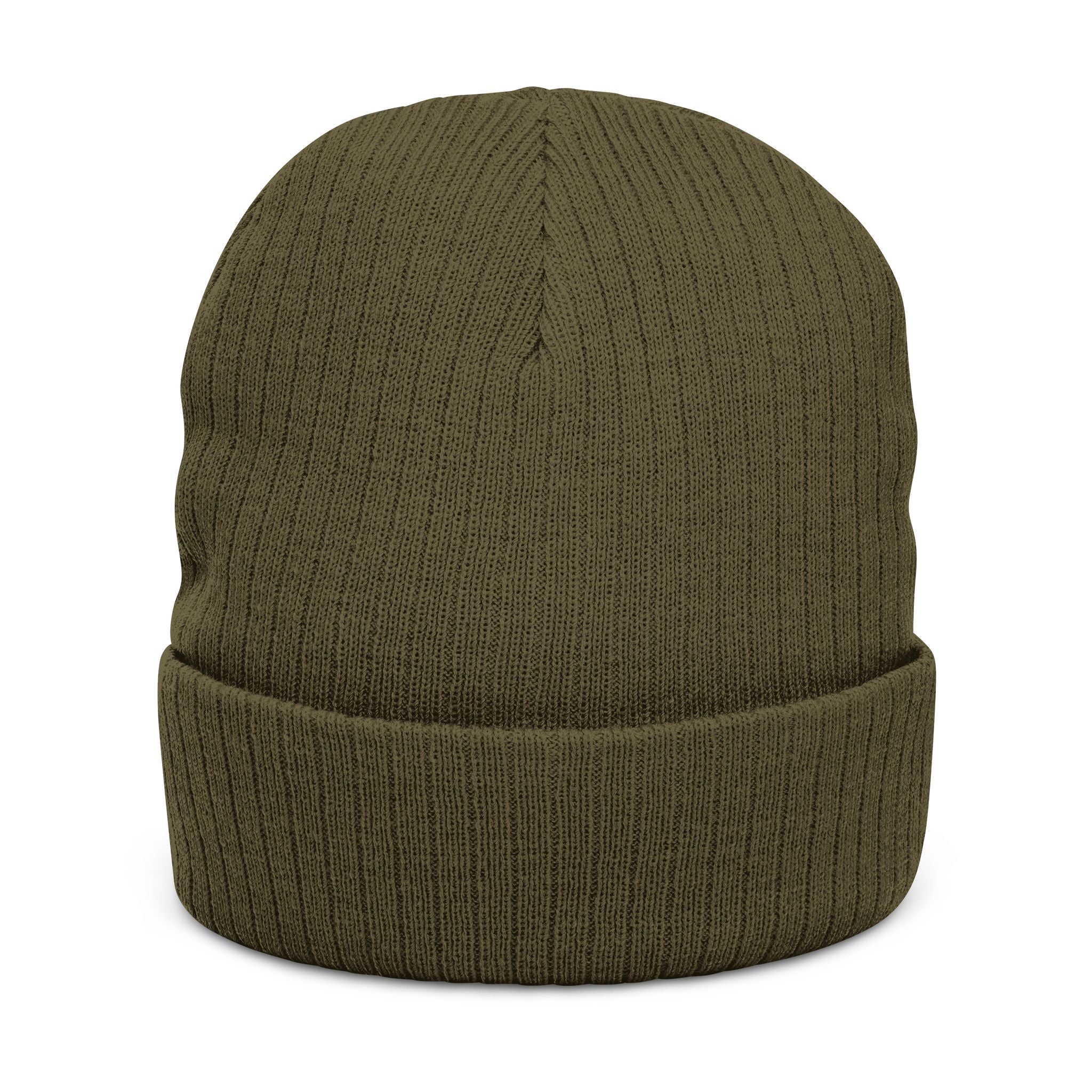Embroidered 'Copycat' Ribbed Knit Beanie — Cozy Logo Winter Hat