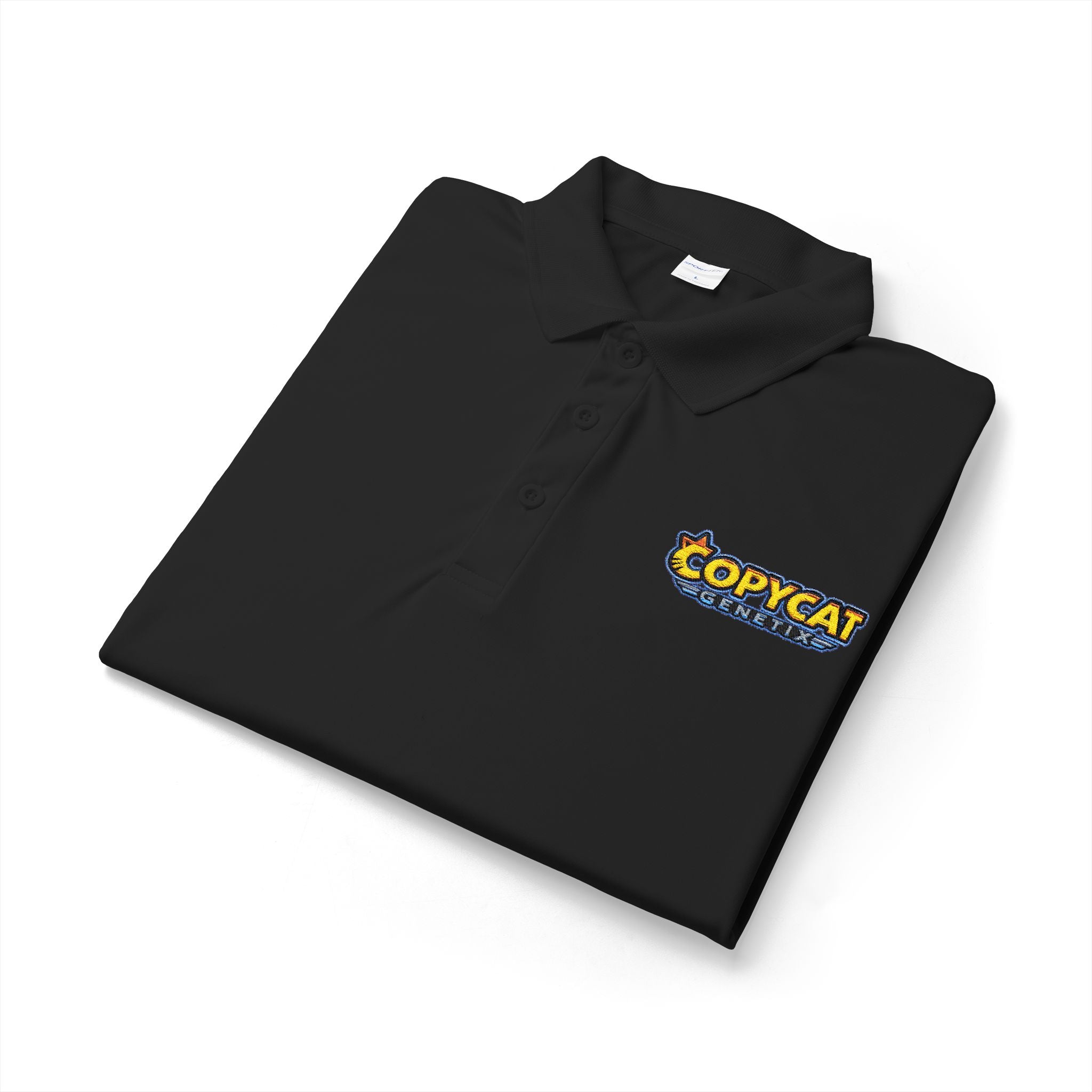 Embroidered 'COPYCAT' Logo Polo Shirt — Performance Sport Polo