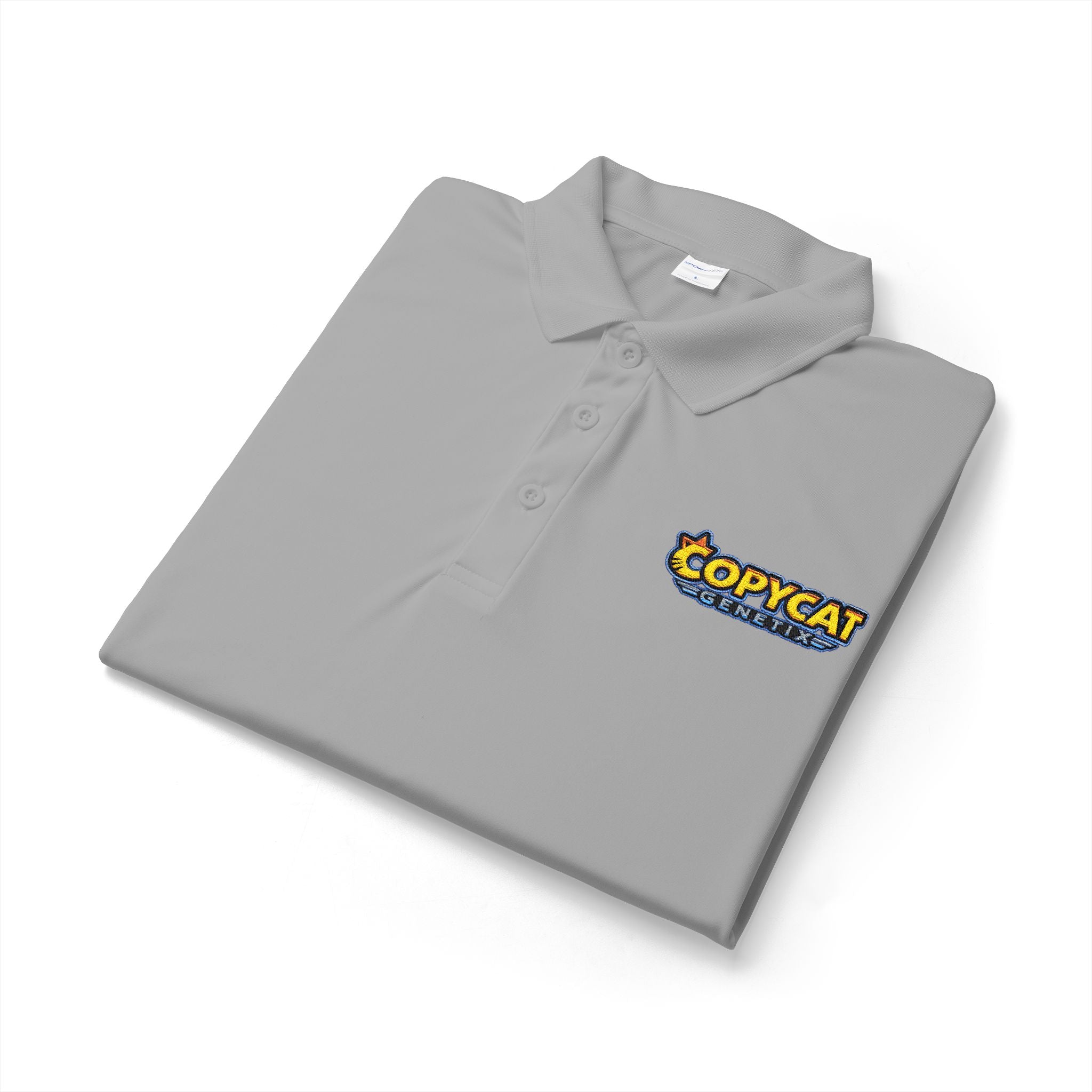 Embroidered 'COPYCAT' Logo Polo Shirt — Performance Sport Polo