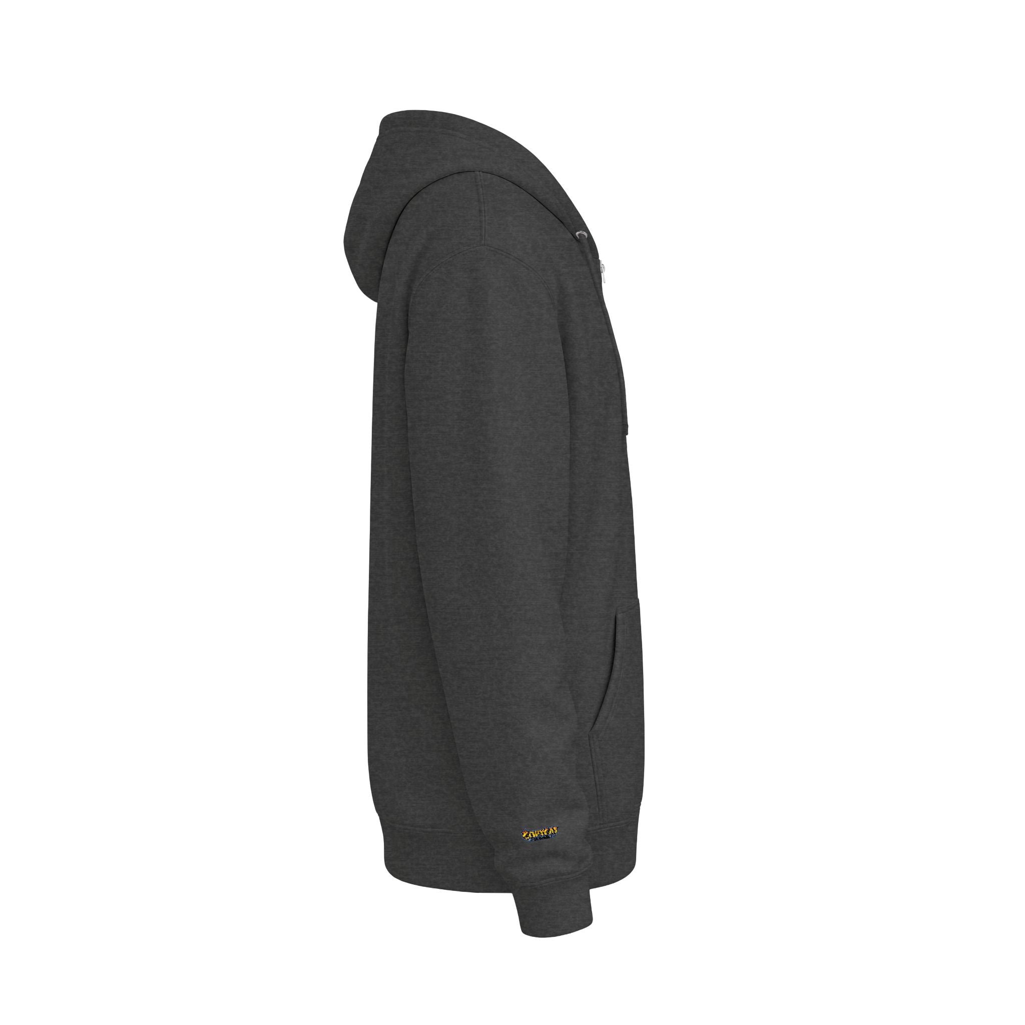Zip Hoodie — Green Honeycomb Bee Logo Zip-Up