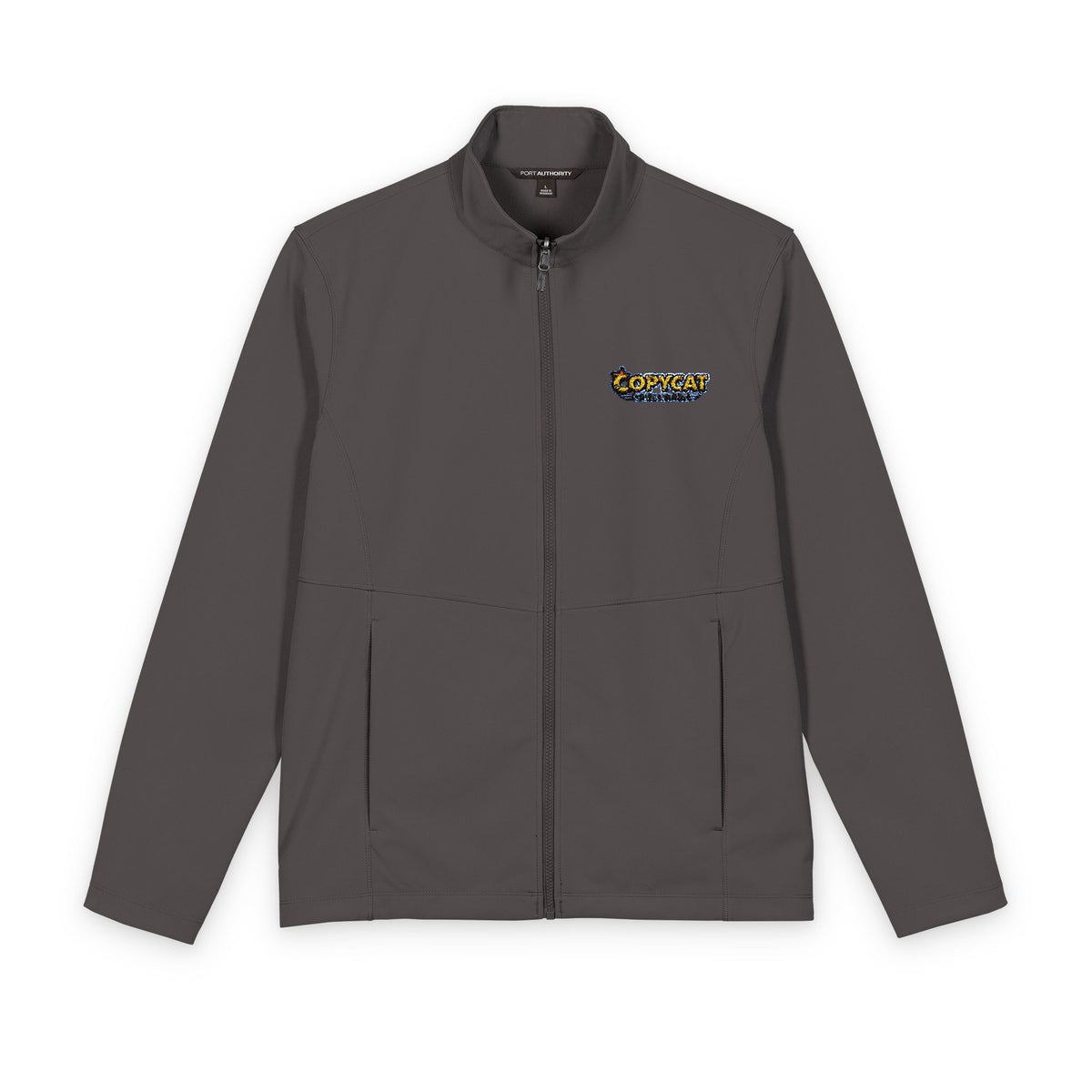 Embroidered Camo Logo Soft Shell Jacket