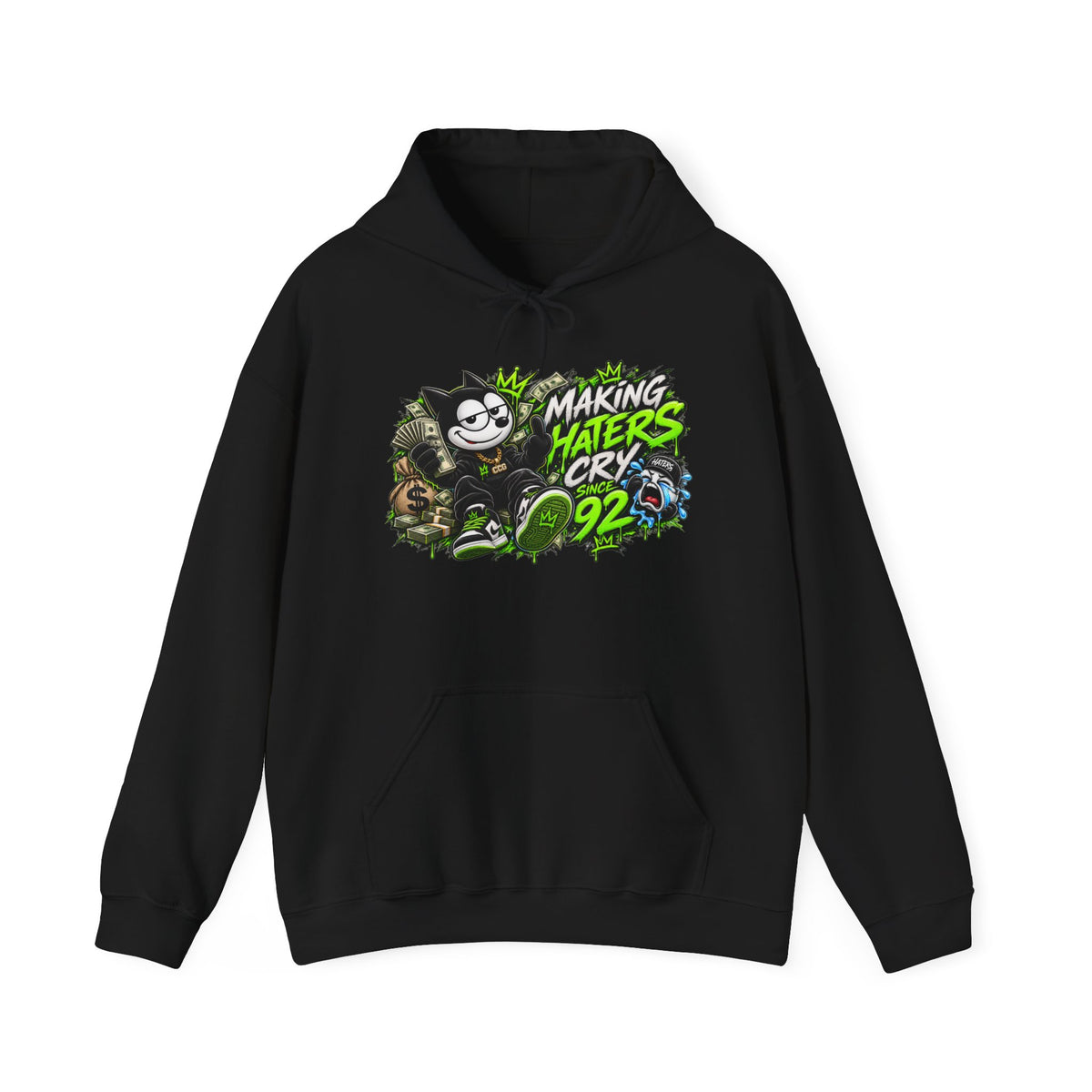 Making Haters Cry 92 Hoodie – Retro Cartoon Gaming Streetwear