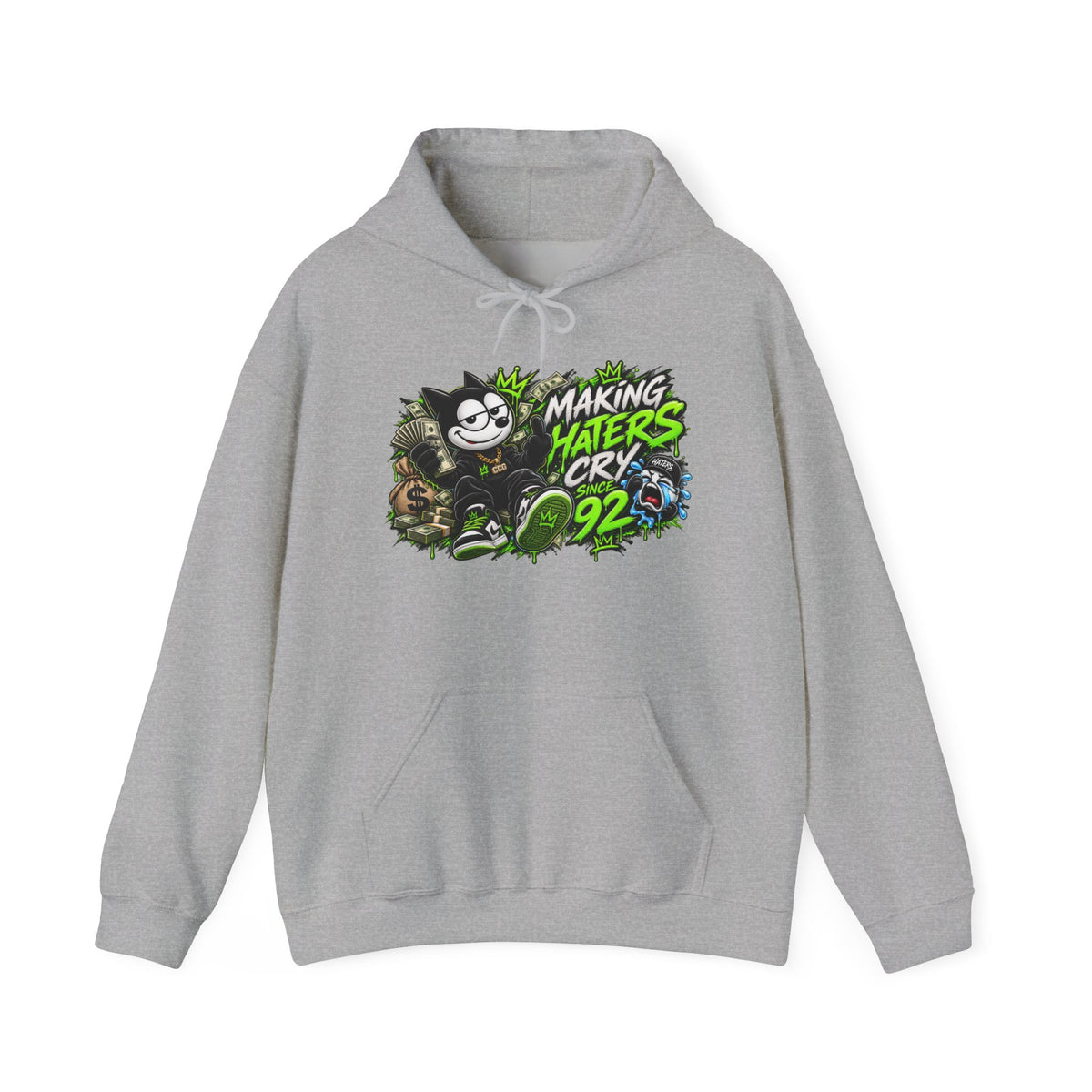 Making Haters Cry 92 Hoodie – Retro Cartoon Gaming Streetwear