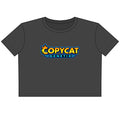 Copycat Genetix Crop Tee — Women's Logo Graphic Faded Crop T-Shirt