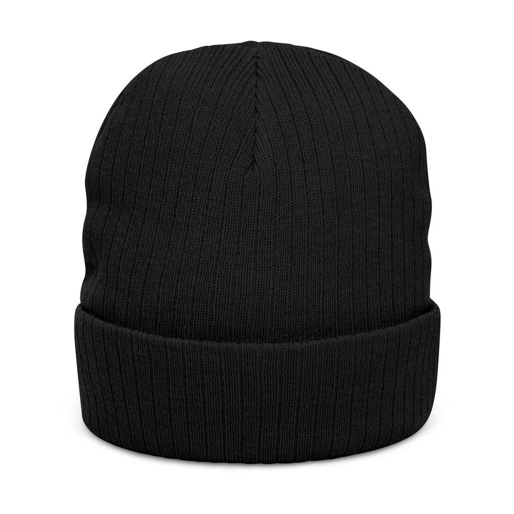 Embroidered 'Copycat' Ribbed Knit Beanie — Cozy Logo Winter Hat