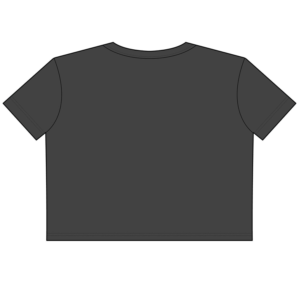 Copycat Genetix Crop Tee — Women's Logo Graphic Faded Crop T-Shirt