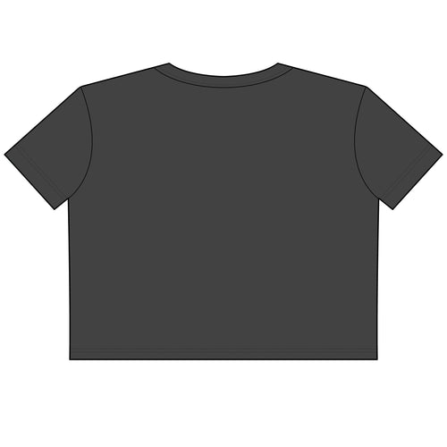 Copycat Genetix Crop Tee — Women's Logo Graphic Faded Crop T-Shirt