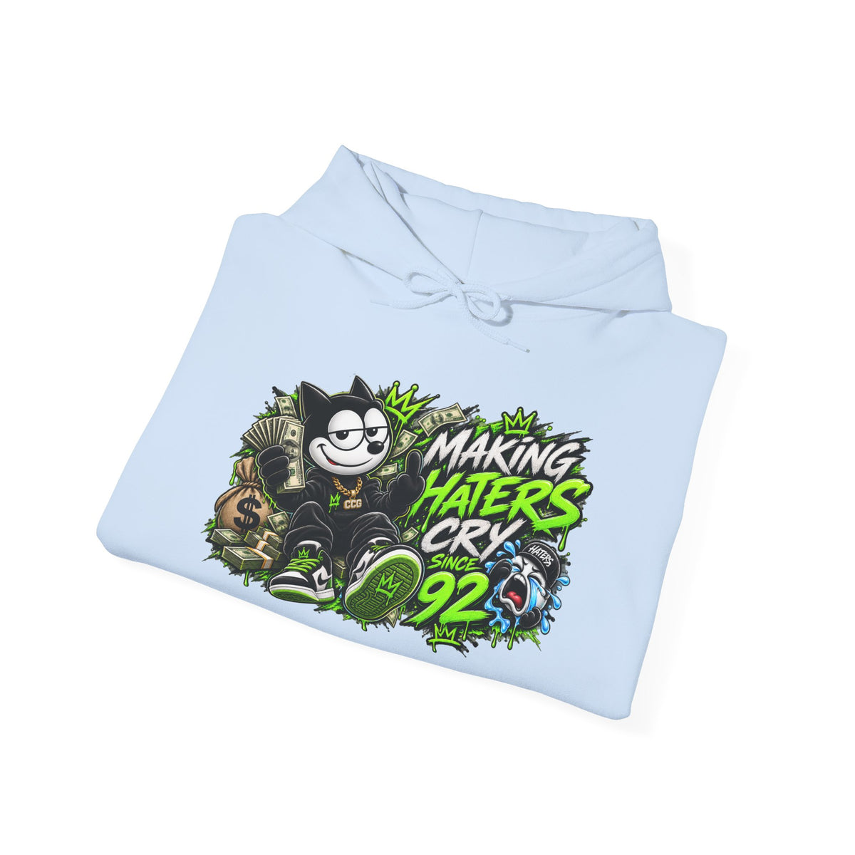 Making Haters Cry 92 Hoodie – Retro Cartoon Gaming Streetwear