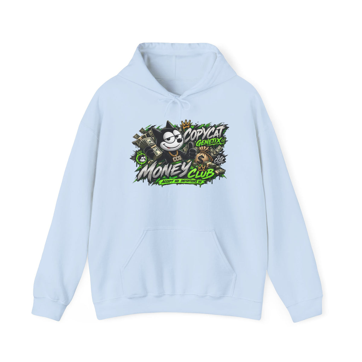 Money Club Hoodie — 'Copycat' Graphic Streetwear Pullover