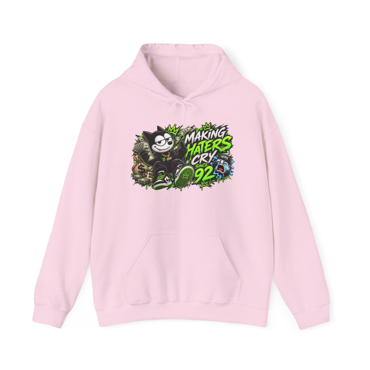 Making Haters Cry 92 Hoodie – Retro Cartoon Gaming Streetwear