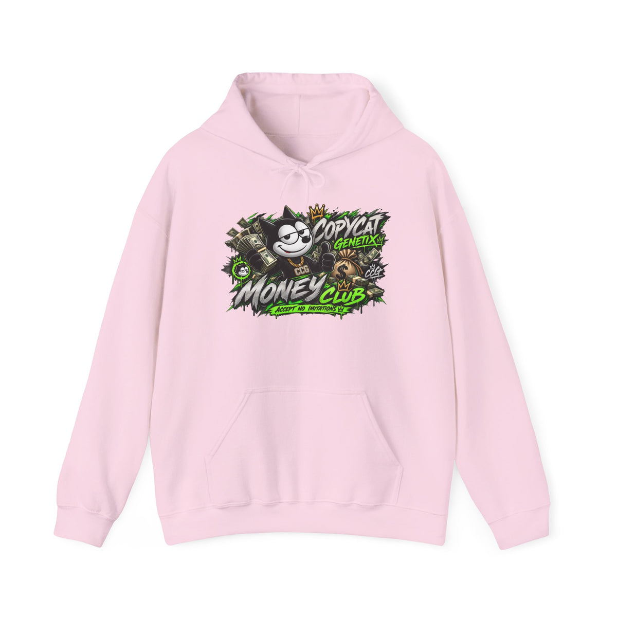Money Club Hoodie — 'Copycat' Graphic Streetwear Pullover