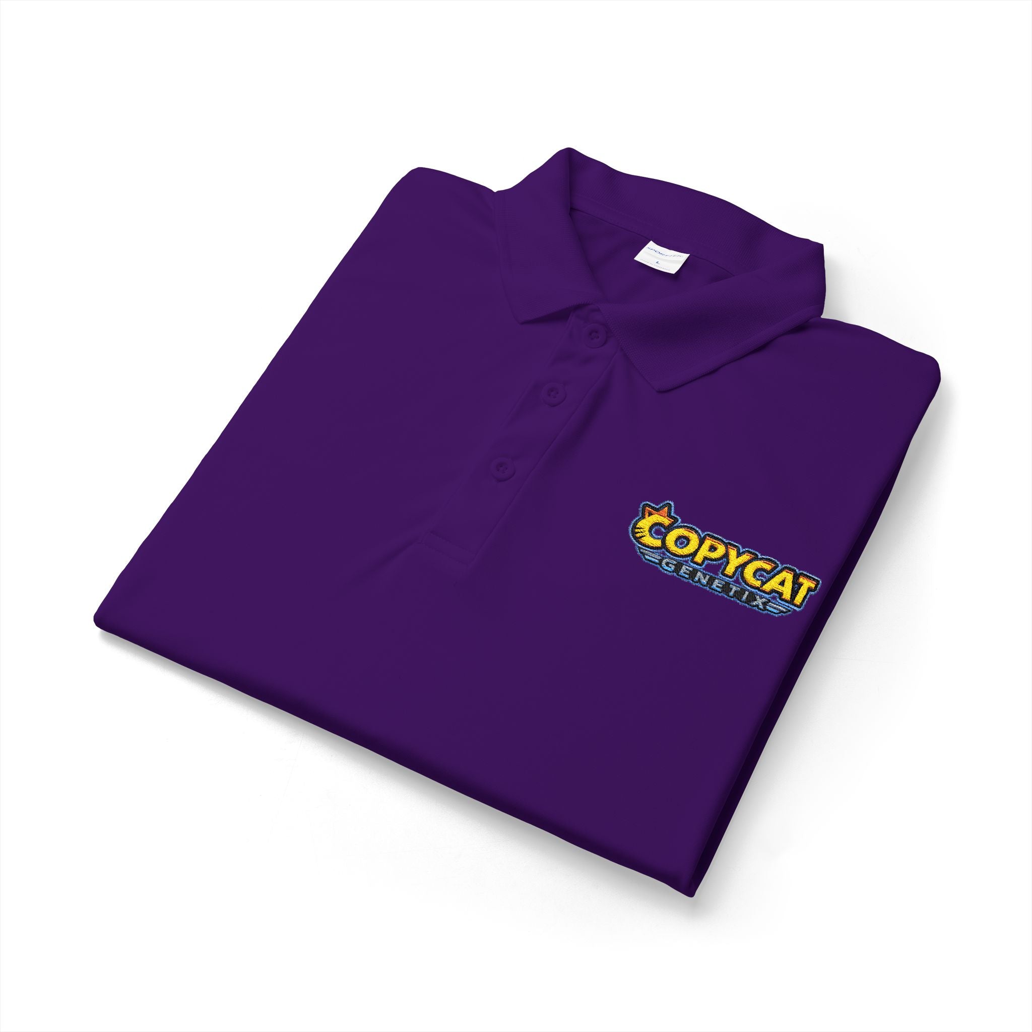 Embroidered 'COPYCAT' Logo Polo Shirt — Performance Sport Polo