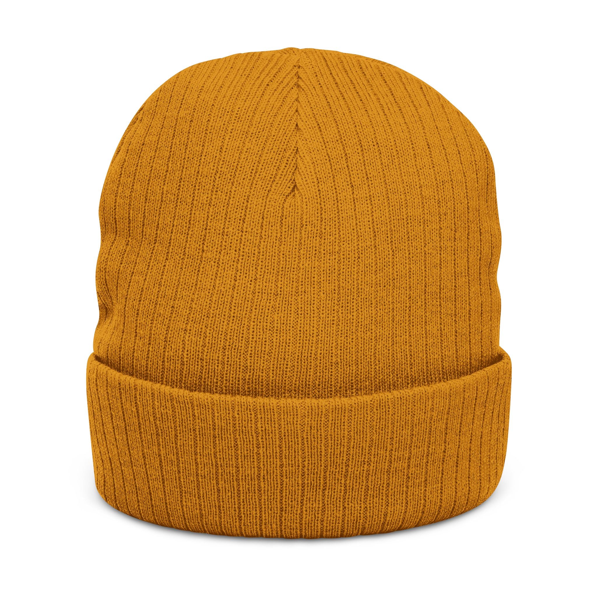 Embroidered 'Copycat' Ribbed Knit Beanie — Cozy Logo Winter Hat