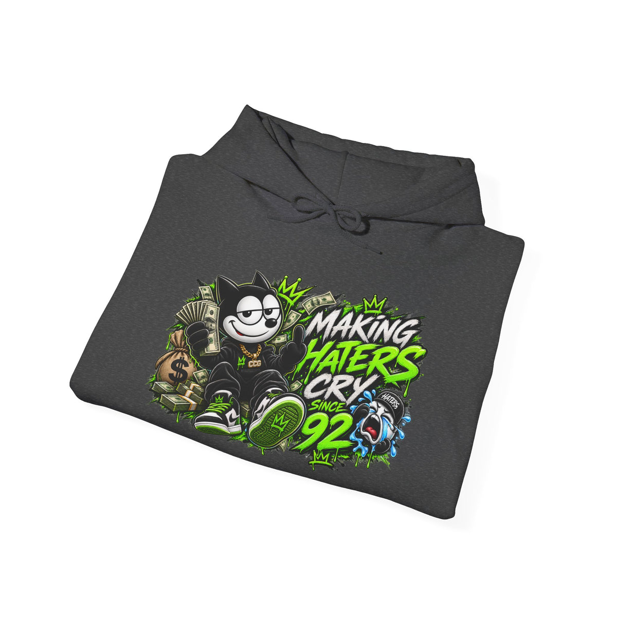 Making Haters Cry 92 Hoodie – Retro Cartoon Gaming Streetwear