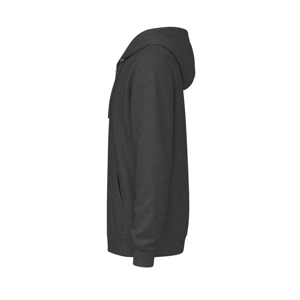 Zip Hoodie — Green Honeycomb Bee Logo Zip-Up